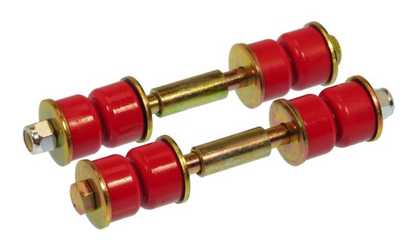 Prothane Universal End Link Set - 3in Mounting Length - Red Fashion