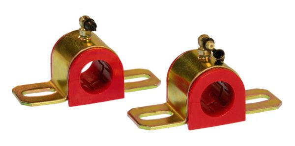 Prothane Universal 90 Deg Greasable Sway Bar Bushings - 1 1 16in - Type B Bracket - Red Online Sale