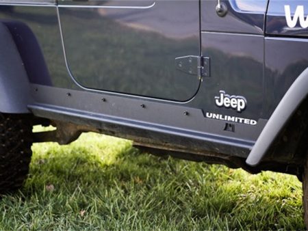 Rugged Ridge Heavy Duty Side Rocker Guards 04-06 Jeep Wrangler LJ on Sale