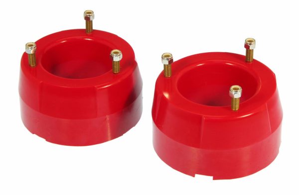 Prothane 94-05 Dodge Ram 4wd Front Coil Spring 2in Lift Spacer - Red Supply