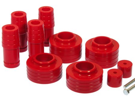 Prothane Jeep TJ 1.5in Lift Coil Spring Isolator - Red Cheap