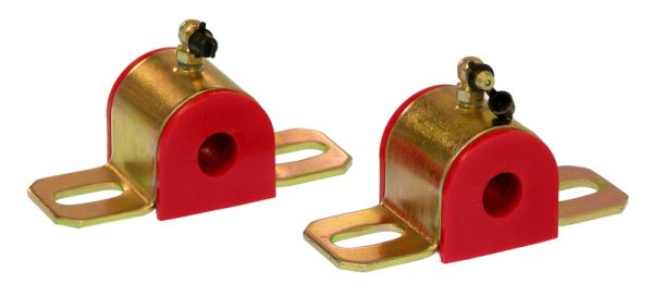 Prothane Universal 90 Deg Greasable Sway Bar Bushings - 5 8in - Type B Bracket - Red Online Hot Sale