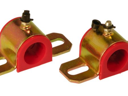 Prothane Universal Greasable Sway Bar Bushings - 24MM - Type A Bracket - Red Online Hot Sale