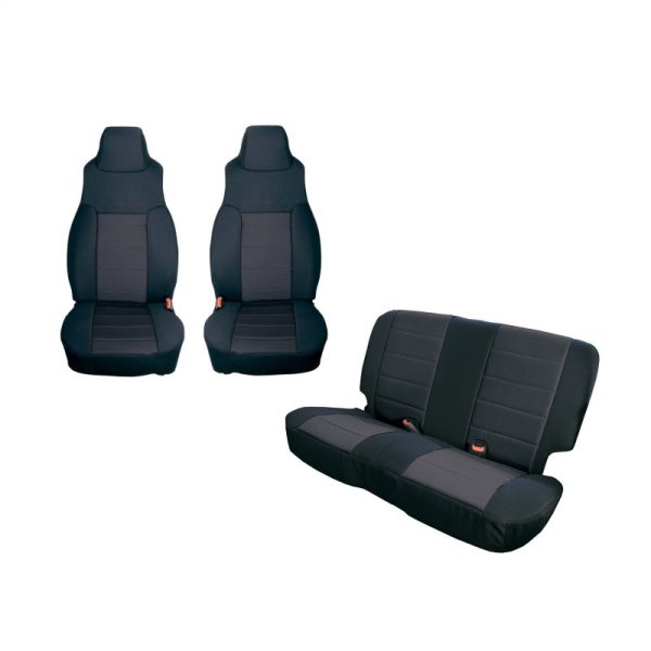 Rugged Ridge Seat Cover Kit Black 91-95 Jeep Wrangler YJ Sale