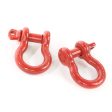 Rugged Ridge Red 3 4in D-Shackles Online now