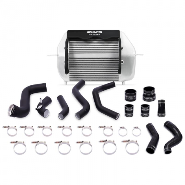 Ford F-150 EcoBoost Performance Intercooler Kit, 2011-2014, Black Intercooler and Polished Pipes Supply