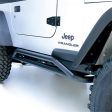 Rugged Ridge RRC Rocker Guards Black 87-06 Jeep Wrangler For Cheap