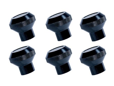 Rugged Ridge Billet Aluminum Dash Knob Set Black 76-86 Jeep CJ For Sale