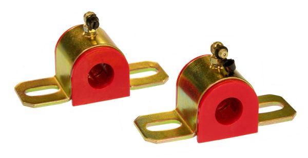 Prothane Universal 90 Deg Greasable Sway Bar Bushings - 13 16in - Type B Bracket - Red Sale