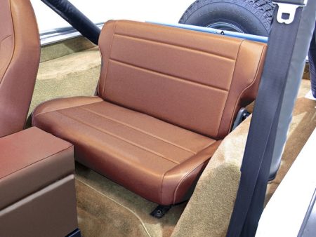 Rugged Ridge Fold & Tumble Rear Seat Tan 76-95 Jeep CJ   Jeep Wrangler For Cheap