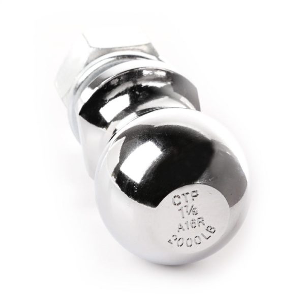 Rugged Ridge 1-7 8in Trailer Hitch Ball 1in Dia Shank Chrome Hot on Sale