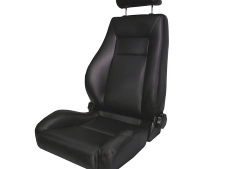 Rugged Ridge Ultra Front Seat Reclinable Black Denim 76-02 CJ&Wrang Supply