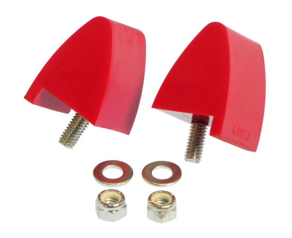 Prothane 64-73 Ford Mustang Front Bump Stops - Red Online Hot Sale