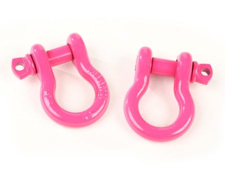 Rugged Ridge Pink 3 4in D-Ring Shackles Online