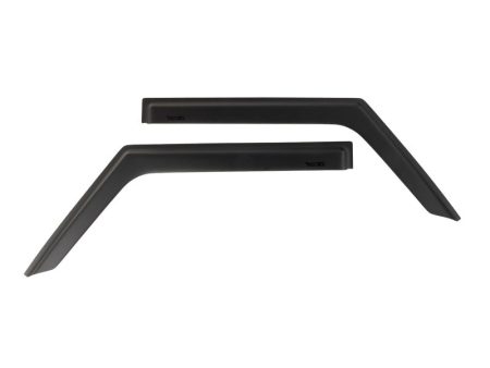 Rugged Ridge Window Visors Matte Black 18-19 2-Door Jeep Wrangler Cheap