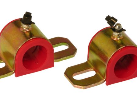 Prothane Universal Greasable Sway Bar Bushings - 25MM - Type A Bracket - Red Supply