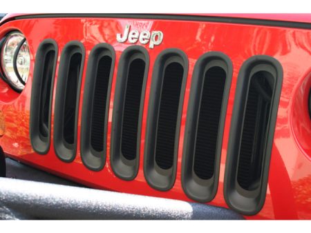 Rugged Ridge Grille Inserts Black 07-18 Jeep Wrangler For Sale