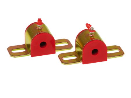 Prothane Universal Greasable Sway Bar Bushings - 1 2in - Type B Bracket - Red Online Sale