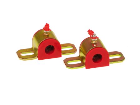 Prothane Universal Greasable Sway Bar Bushings - 16MM - Type A Bracket - Red on Sale