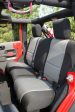 Rugged Ridge Seat Cover Kit Black Gray 07-10 Jeep Wrangler JK 2dr Fashion