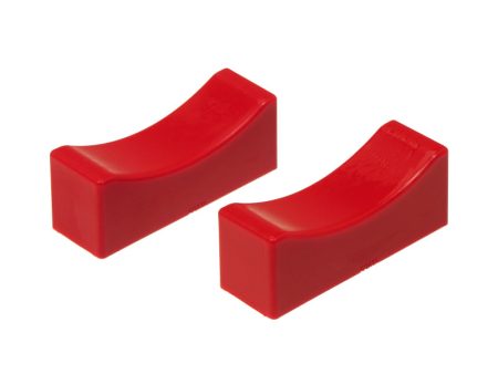 Prothane Universal Jack Stand Pads (Fits 1.125 x 4.0 Heads) - Red Fashion