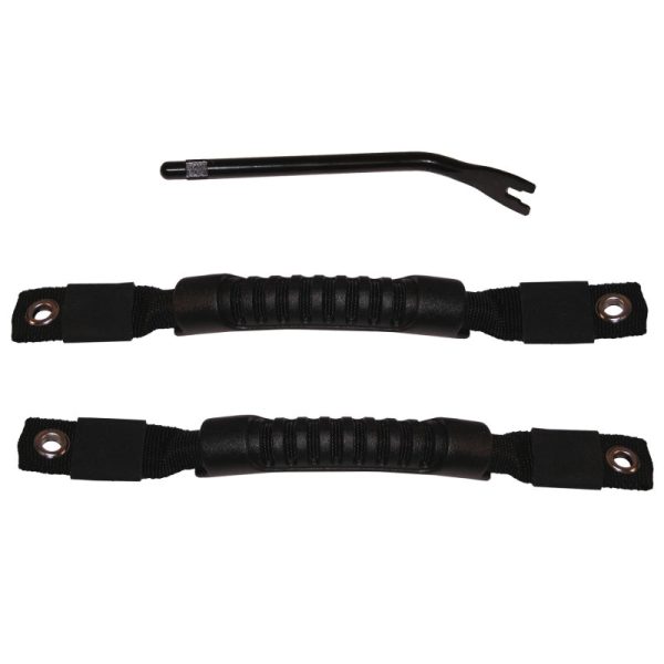 Rugged Ridge Door Pull Straps Black 97-06 Jeep Wrangler Supply