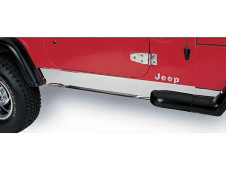 Rugged Ridge 97-06 Jeep Wrangler TJ Stainless Steel Rocker Panel Cover Online now