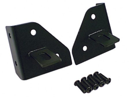 Rugged Ridge 76-95 Jeep CJ YJ Black Windshield Hinge Light Brackets Online Hot Sale