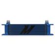 Universal 10 Row Oil Cooler, Blue For Cheap