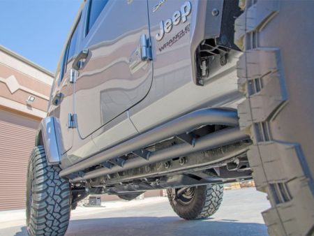 N-Fab RKR Rails 2019 Jeep Wrangler JT 4DR Truck Full Length - Tex. Black - 1.75in Discount