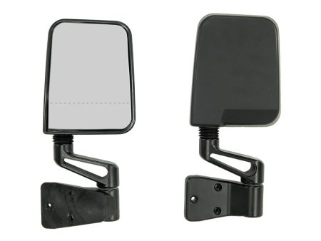 Rugged Ridge 87-02 Jeep Wrangler YJ TJ Black Dual Focus Door Mirror Kit Online