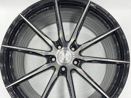 Vertini RF1.1 GLOSS BLACK TINTED FACE 20x9 20x10.5 5x114.3 ET. 47-32 Set of 4 Wheels ORL Online Sale