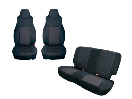 Rugged Ridge Seat Cover Kit Black 91-95 Jeep Wrangler YJ Sale