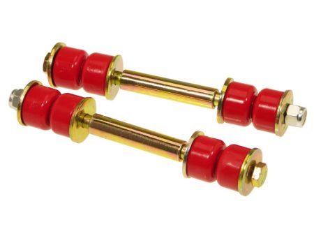 Prothane Universal End Link Set - 4 1 4in Mounting Length - Red For Sale