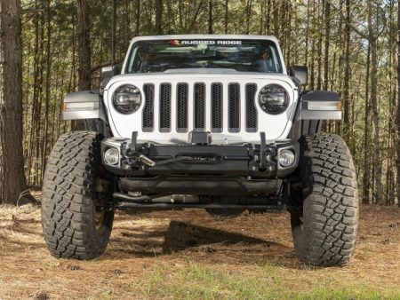 Rugged Ridge Arcus Front Bumper Set W Tray & Hooks 18-20 Jeep Wrangler JL JT on Sale