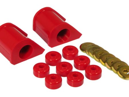 Prothane 86-95 Ford Taurus Rear Sway Bar Bushings - 1 1 8in - Red For Cheap