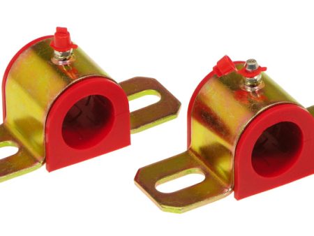 Prothane Universal Greasable Sway Bar Bushings - 1 1 8in - Type B Bracket - Red on Sale