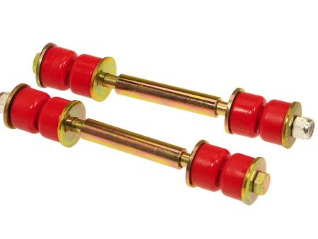 Prothane Universal End Link Set - 4 5 8in Mounting Length - Red Online Sale