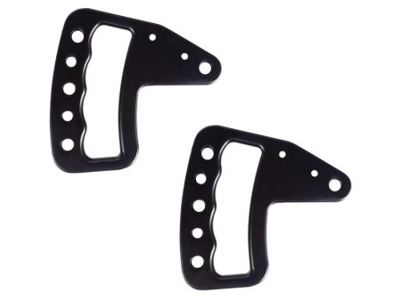 Rugged Ridge Aluminum Grab Handles Front Pair Black 07-18 Jeep Wrangler JK JKU Hot on Sale