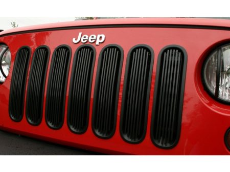 Rugged Ridge Billet Grille Insert Black 07-18 Jeep Wrangler JK Supply