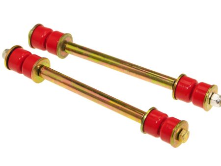 Prothane Universal End Link Set - 7 3 8in Mounting Length - Red Cheap