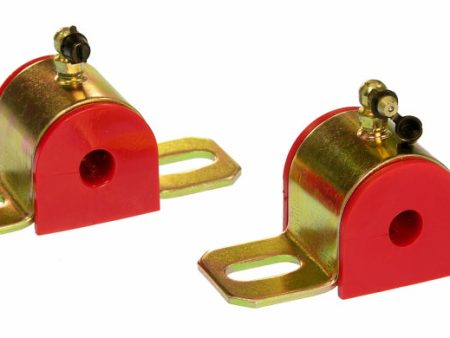 Prothane Universal 90 Deg Greasable Sway Bar Bushings - 1 2in - Type B Bracket - Red Sale