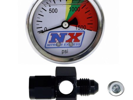 N2O Flo-Thru Pressure Gauge (0-1500 PSI) 4An Discount