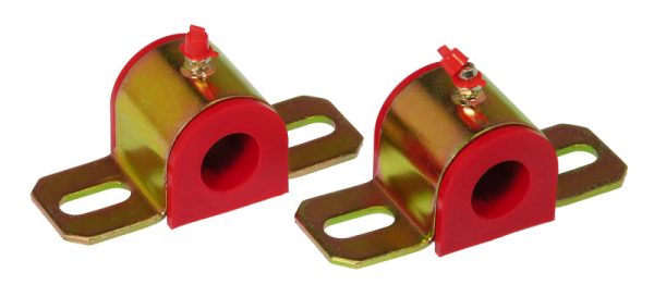 Prothane Universal Greasable Sway Bar Bushings - 7 8in - Type B Bracket - Red For Cheap