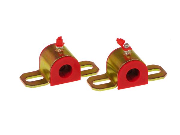 Prothane Universal Greasable Sway Bar Bushings - 11 16in - Type A Bracket - Red For Sale