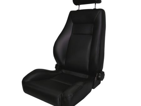 Rugged Ridge Ultra Front Seat Reclinable Black 76-02 Jeep CJ   Jeep Wrangler Online