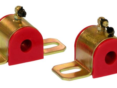 Prothane Universal 90 Deg Greasable Sway Bar Bushings - 5 8in - Type B Bracket - Red Online Hot Sale