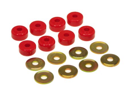 Prothane Universal End Link Bushings & Washers - 5 8 x 1 1 8 OD - Red on Sale