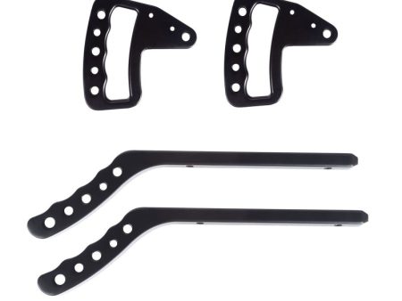 Rugged Ridge Aluminum Grab Handles F R Kit Black 07-18 Jeep Wrangler JK JKU Cheap