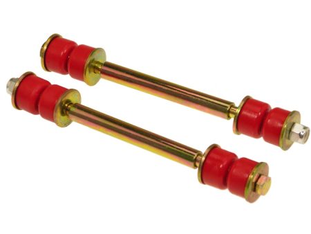 Prothane Universal End Link Set - 6 1 8in Mounting Length - Red Online